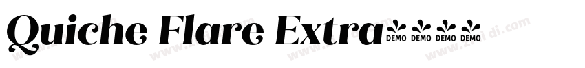 Quiche Flare Extra字体转换